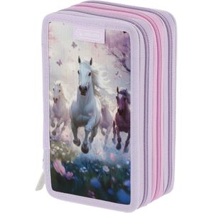 Produktbild für Federmäppchen Herlitz TriCase, Whisper Mane