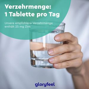 Produktbild für Zink gloryfeel 400 Tabletten