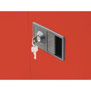 Produktbild für Werkzeugschrank Bisley HC782S4G, aus Metall, grau / rot