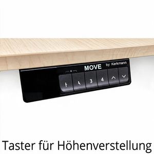 Produktbild für Schreibtisch Kerkmann Move 1 stable, ahorn / anthrazit