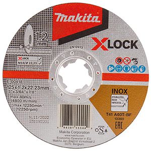 Trennscheibe Makita E-00418 INOX, X-Lock