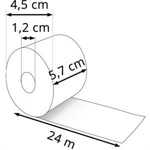 Produktbild für Thermorollen Blue4est Ökobon 57mm x 24m x 12mm
