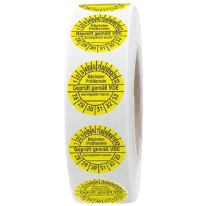 Produktbild für Prüfplaketten Böttcher-AG Nächste Prüftermin geprüft gem. VDE