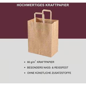 Produktbild für Papiertüten ZURAS braun