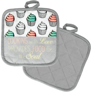 Topflappen Metaltex 239501080, Cupcakes, Baumwolle