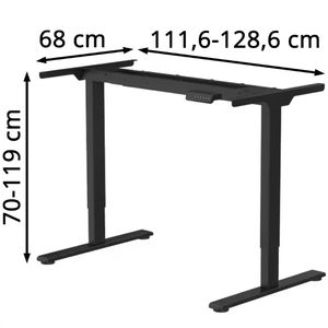 Produktbild für Schreibtischgestell FlexiSpot E1B-Pro, 4 Memoryspeicher