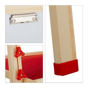 Produktbild für Kreidetafel Relaxdays mit Whiteboard, grün/weiß, magnetisch