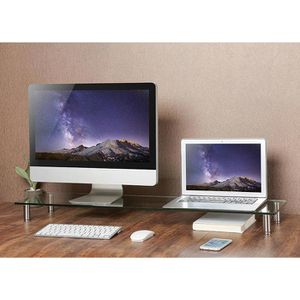 Produktbild für Monitorständer LogiLink BP0060, Glas/Metall