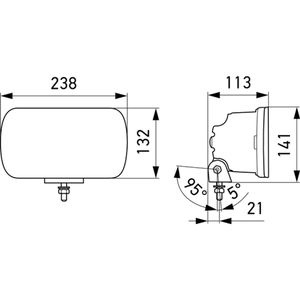 Produktbild für Zusatzscheinwerfer Hella Jumbo, 1FE 016 773-001, 12V/24V, LED