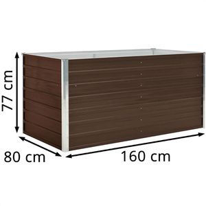 Produktbild für Hochbeet vidaXL 45709, aus verzinktem Stahl