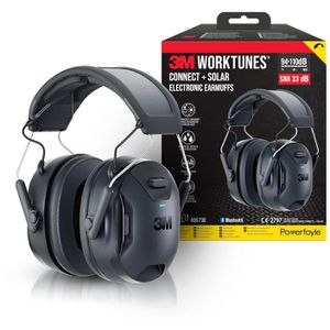 Produktbild für Kapselgehörschutz 3M WorkTunes Connect &amp; Solar 90573E-1