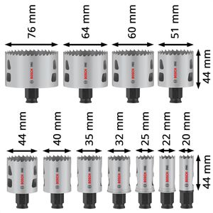 Produktbild für Lochsäge Bosch PRO Multi Material PC Plus, 14-teilig