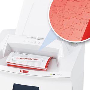 Produktbild für Aktenvernichter HSM SECURIO AF500, 2105111, weiß, mit Rollen