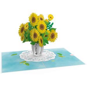 Produktbild für Grußkarten papercrush 3D Sonnenblumen