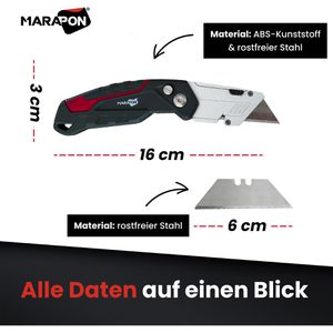 Produktbild für Cuttermesser Marapon MCK-1F
