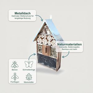 Produktbild für Insektenhotel Relaxdays 10052310, zum Aufhängen, aus Holz