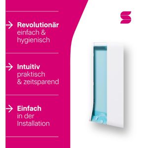 Produktbild für Toilettenpapierspender Satino Hyginity, 333424, BT1