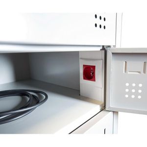 Produktbild für Schließfachschrank Lüllmann 526440, lichtgrau