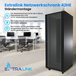 Produktbild für Netzwerkschrank Extralink Standard, EX.8628, 19 Zoll
