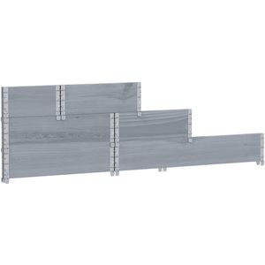 Produktbild für Palettenaufsatz vidaXL 4010315, grau, Holz