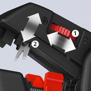 Produktbild für Abisolierzange Knipex ComStrip, 12 62 180