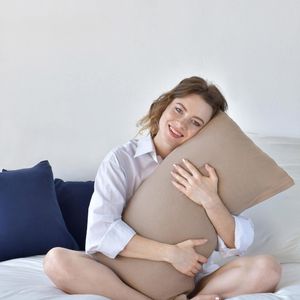Produktbild für Kissenbezug NatureMark Jersey, Sand/beige