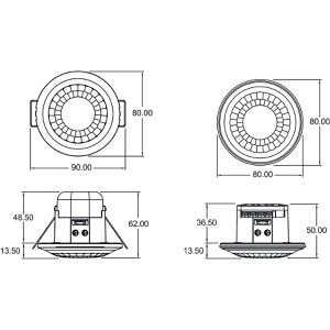 Produktbild für Präsenzmelder Theben LUXA 103 S360-101-12 DE-UP WH