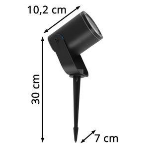 Produktbild für Gartenstrahler Govee Spotlights, schwarz mit 12 W LED