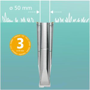 Produktbild für Bodenhülse Brabantia 311468, silber, Ø 50mm