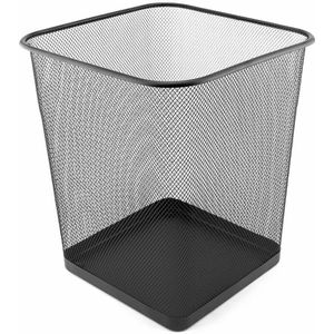 Papierkorb D.RECT 110784, schwarz