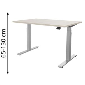 Produktbild für Schreibtisch fm-Büromöbel fouraction, akazie / silber