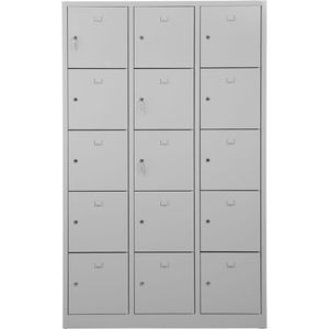 Produktbild für Schließfachschrank G-Office SHC.15, lichtgrau