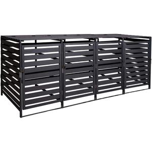 Mülltonnenbox Mendler HWC-H62, Holz