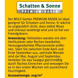 Produktbild für Rasensamen Wolf-Garten LP 10 Schatten &amp; Sonne
