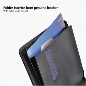 Produktbild für Schreibmappe DESQ 3690 Business Classy, schwarz A4