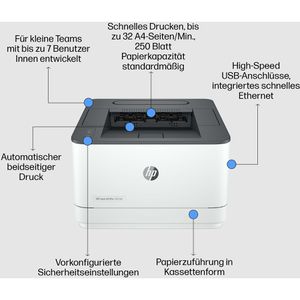 Produktbild für Laserdrucker HP LaserJet Pro 3002dn, s/w