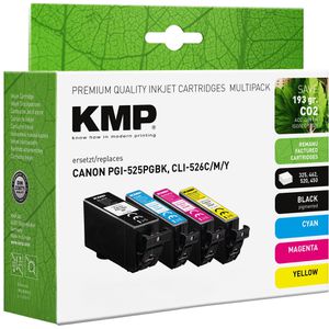 Produktbild für Tinte KMP C81V für Canon PGI-525PGBK +