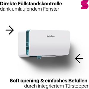 Produktbild für Toilettenpapierspender Satino Hyginity, 333426, MT1