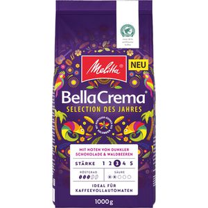 Melitta Kaffee BellaCrema Selection des Jahres, ganze Bohnen, mild, 1kg