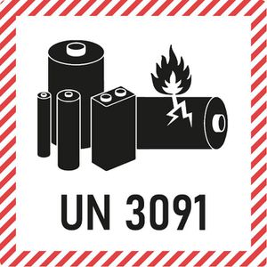 Produktbild für Gefahrgutaufkleber Boxlab Gefahrzettel, UN 3091