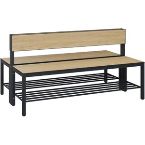 Umkleidebank CP-Möbel 8061-410, Sitzfläche Holz, 150 cm