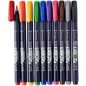 Produktbild für Brush-Pen Tombow WS-BH-10P, Fudenosuke, hart
