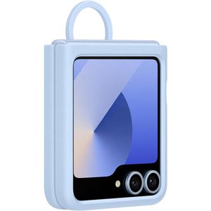 Produktbild für Handyhülle Samsung Silicone Case mit Ring EF-PF741, blau