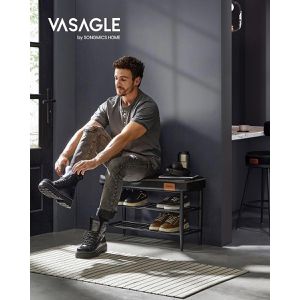 Produktbild für Schuhbank Vasagle EKHO, schwarz, aus Metall