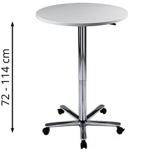 Produktbild für Stehtisch Hammerbacher ST08, lichtgrau