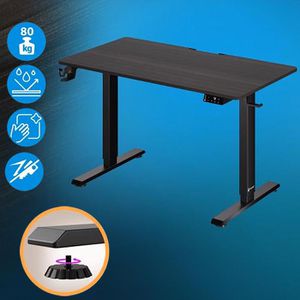 Produktbild für Schreibtisch CASARIA 109356, schwarz / schwarz