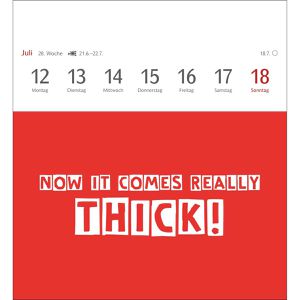 Produktbild für Abreißkalender Harenberg Now I know how the rabbit runs