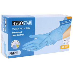 Produktbild für Einmalhandschuhe Franz-Mensch Super High Risk, blau, 50 Stück