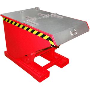 Produktbild für Kippbehälter-Deckel BAUER 4498-04-0800, aus verzinktem Stahl