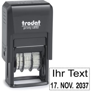 Datumstempel Trodat Printy 4850, schwarz, selbstfärbend